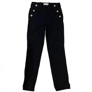 Jules & Leopold Women's Black Pants Button Pocket Detail Tailored Preppy Size XS